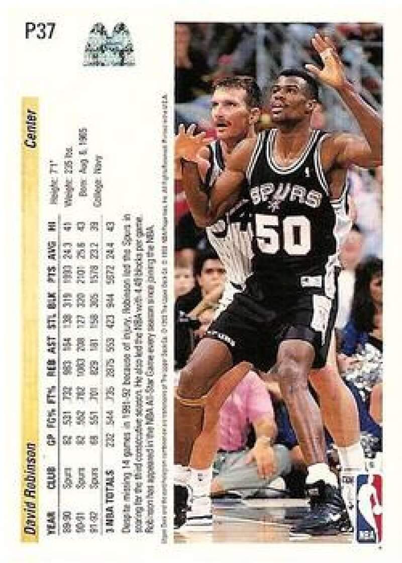 Amazon.com: 1992-93 Upper Deck McDonald's Basketball #P37 David