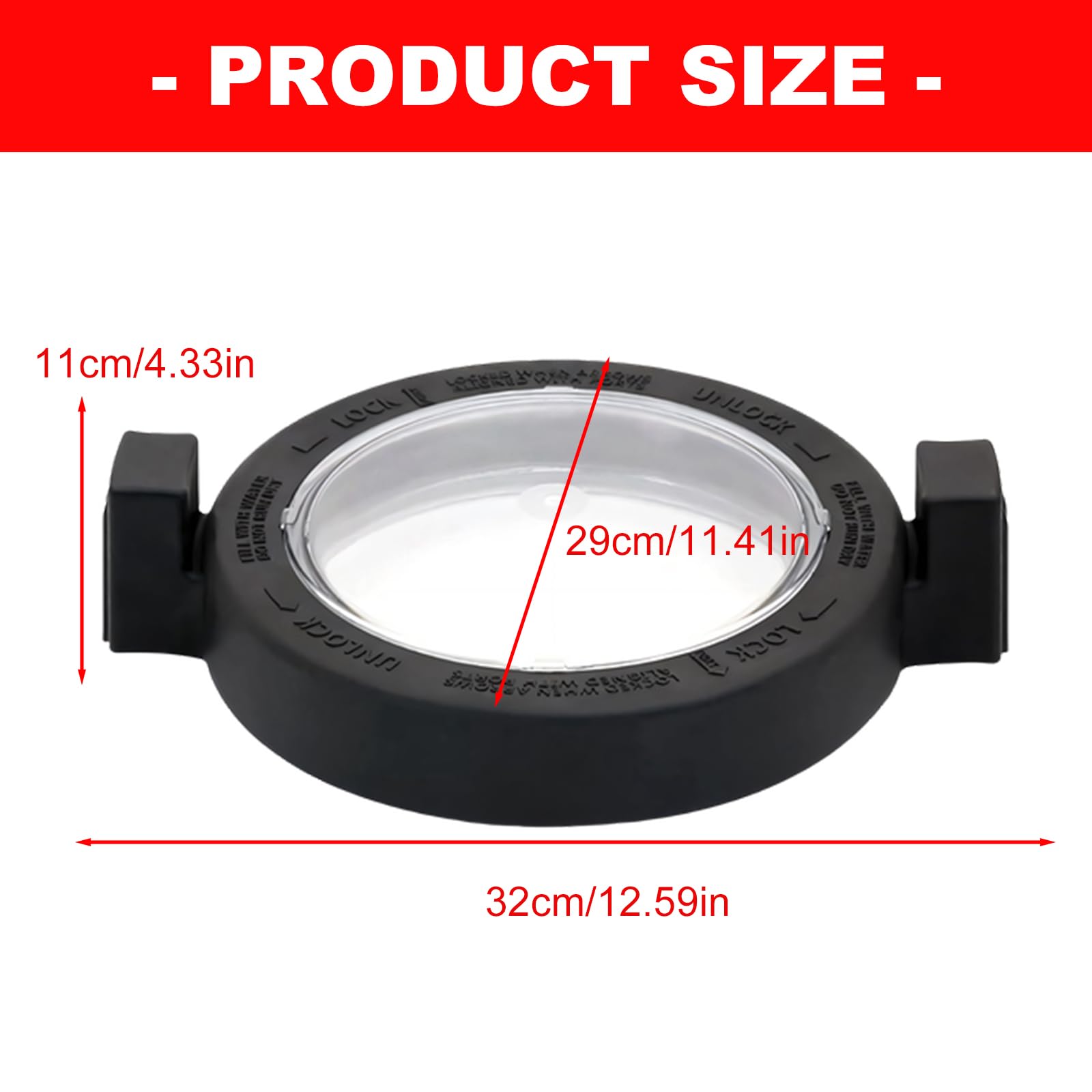 Copertura protettiva per pompa piscina R0445800, coperchio | Corpo nero, centro trasparente e design rotondo per servizio pompa piscina, manutenzione e riparazione attrezzature