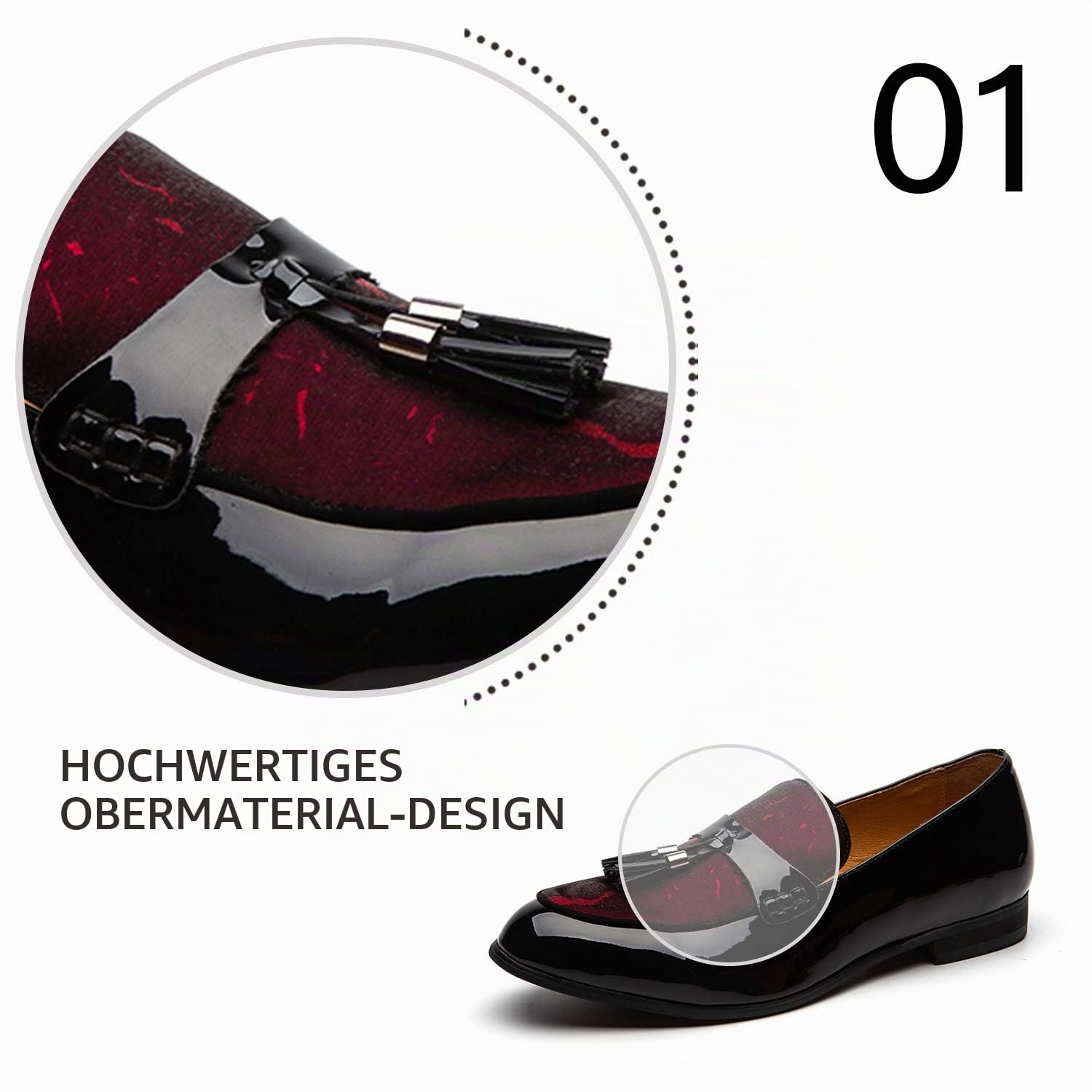 JITAI Herren Schuhe und Mokassins für Herren Mode Herren Freizeitschuhe