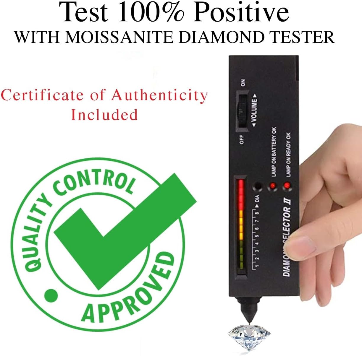 Moissanite Stud Earrings, 0.5ct-3ct D Color VVS1 Clarity Moissanite 14K White Gold Plated Sterling Silver Imitation Diamond Push Back Earrings For Women - Image 7