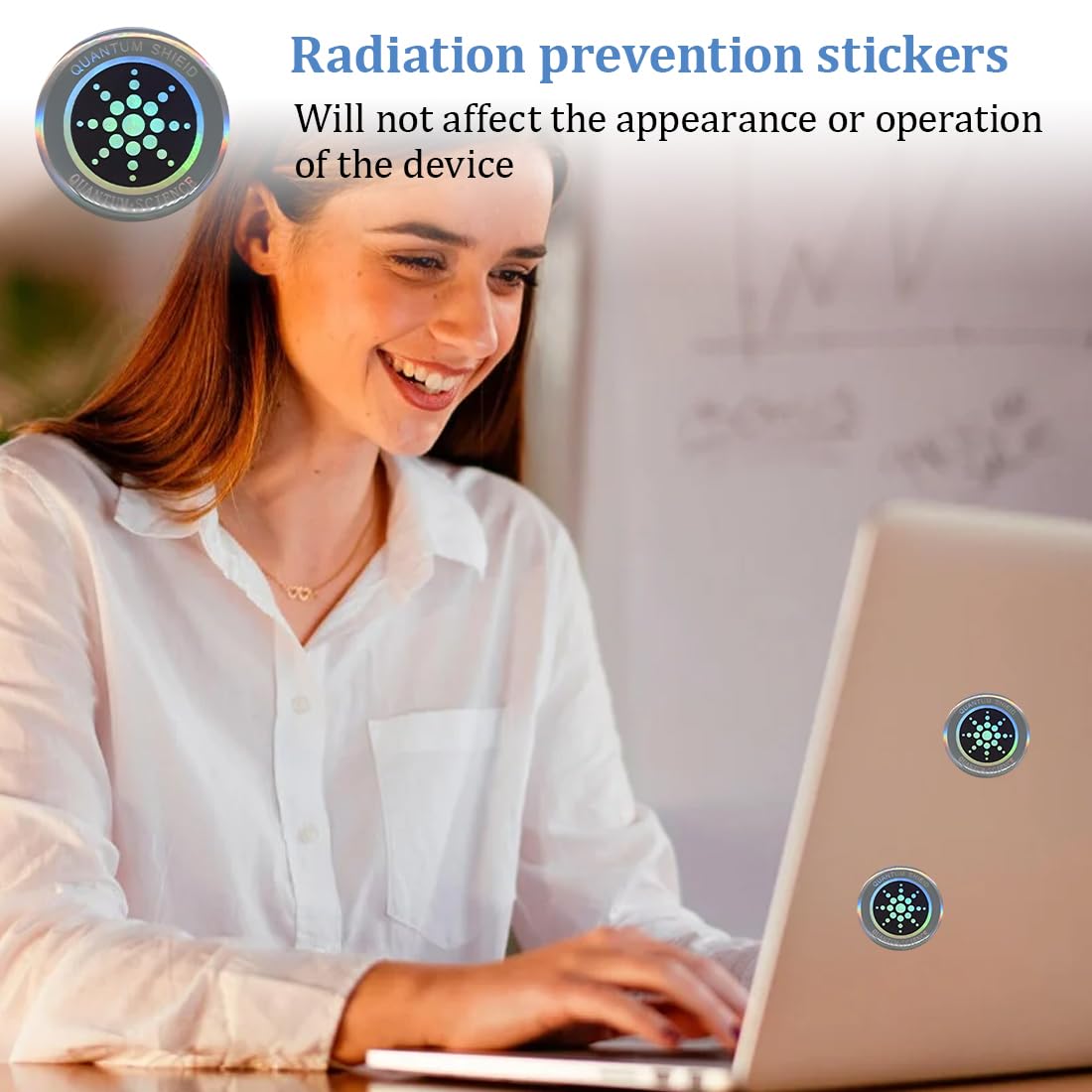 10 pezzi protezione radiazioni cellulare, Adesivi Anti Elettromagnetiche, Patch Anti Ondes Portables Adesivi, Autoadesivi, Protezione Efficace Contro, per computer, radio, laptop, tablet, televisore