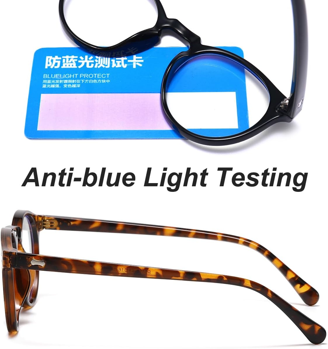 JOVAKIT Round Blue Light Glasses for Women Men Fashion Retro Circle Frame Computer Eyeglasses Anti Eyestrain - Image 6