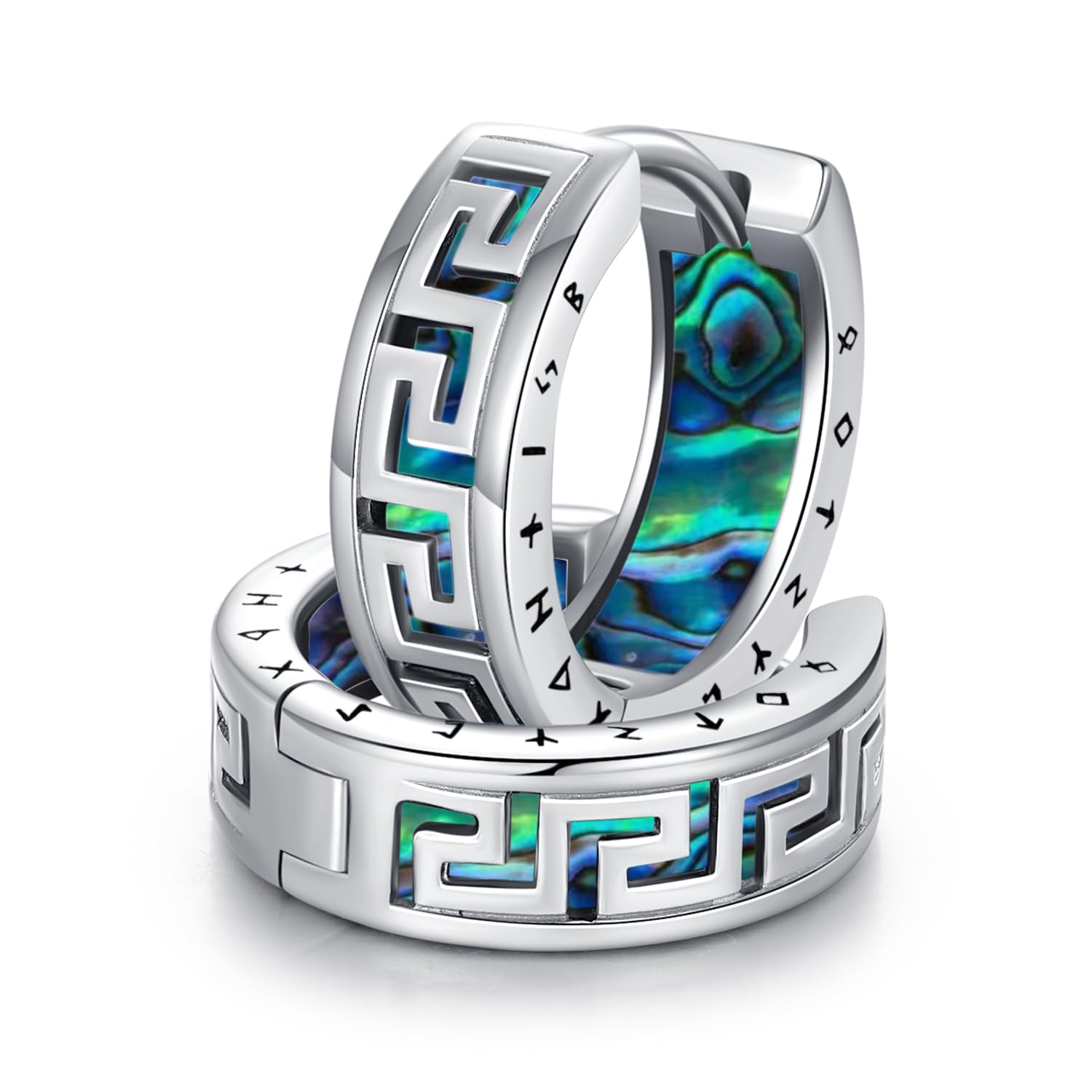 Ohrringe Herren Creolen Wikinger Männer Silber Keltisch Viking Ohrschmuck Nordische Schmuck für Damen