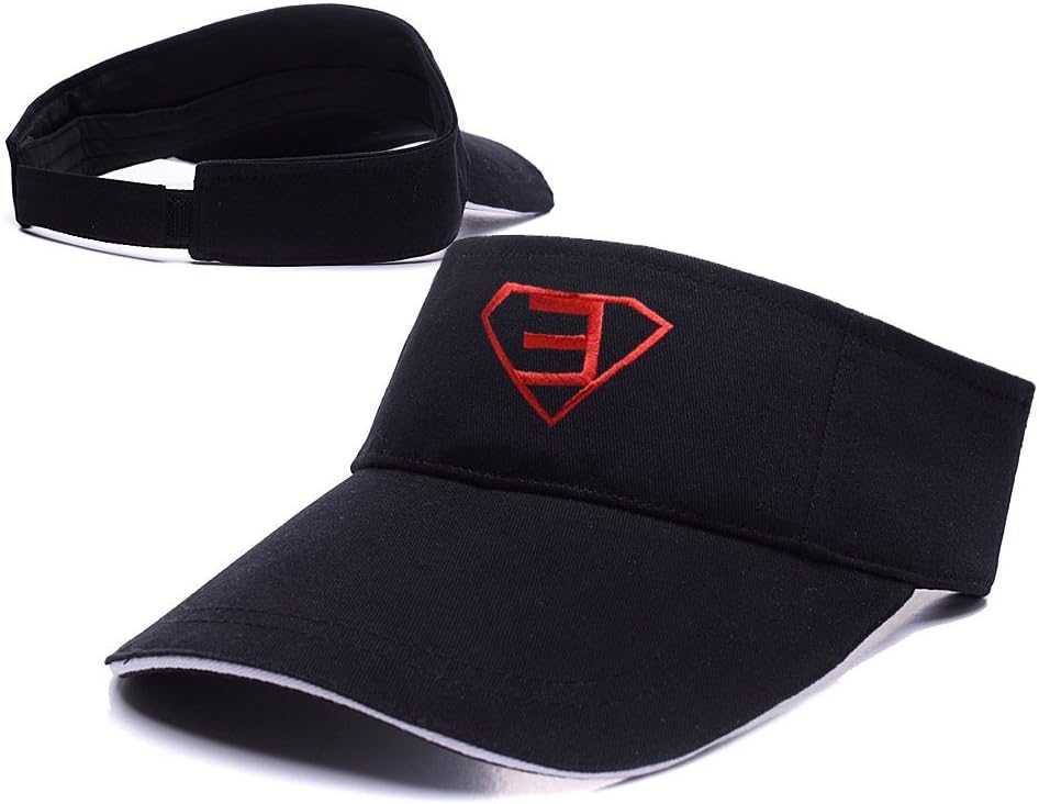 Zhhua Eminem Superman Logo Adjustable Embroidery Tennis Golf Baseball Hat Sun Visor Cap