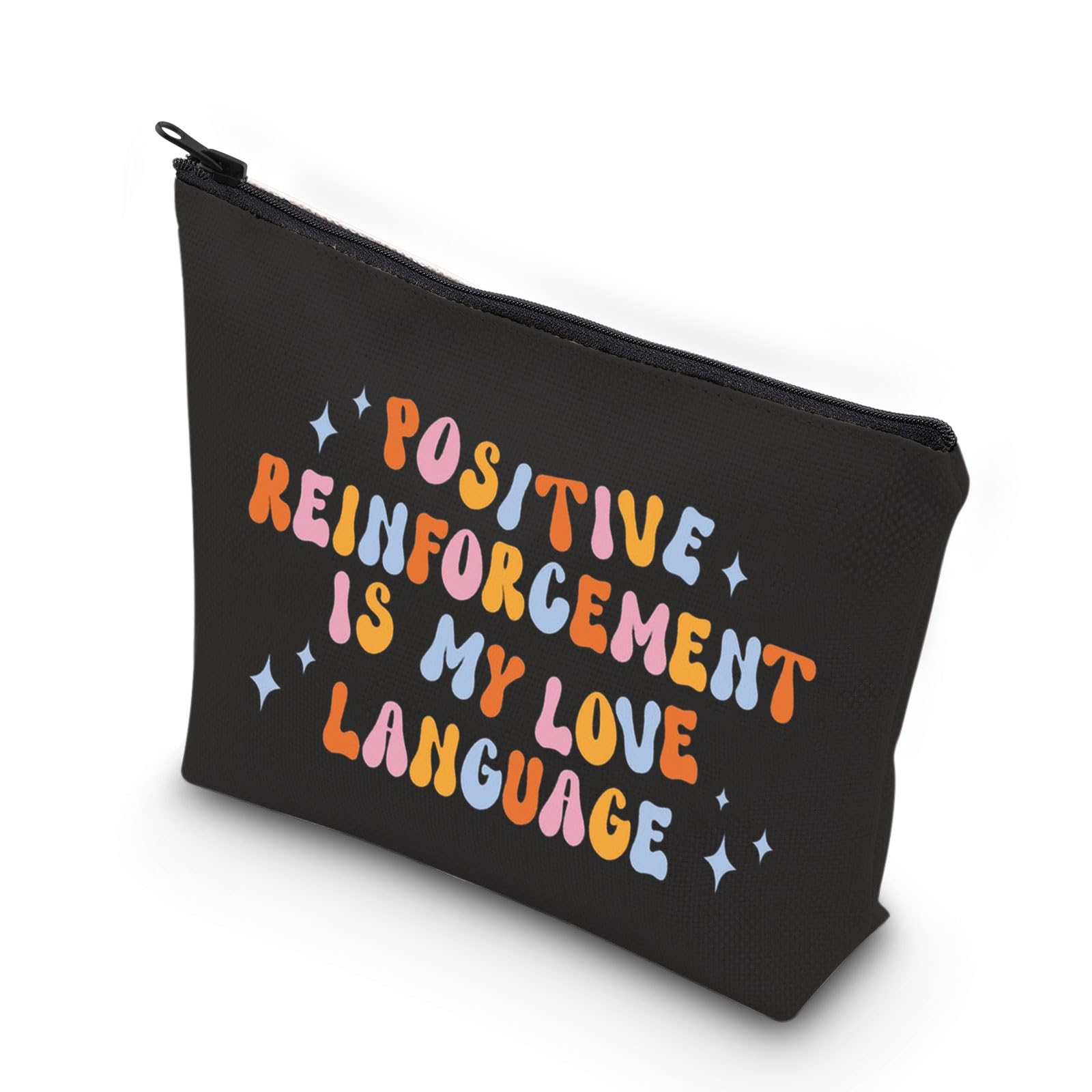 WCGXKO Behavior Analyst Appreciation Gift Behavior Analyst Merchandise RBT BCBA Gifts ABA Gift Therapist Zipper Pouch Makeup Bag (POSITIVE)