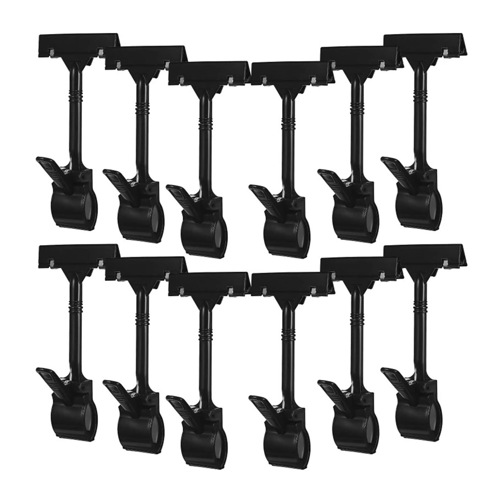 Vaeltor Plastic Retail Sign Holder Clip Tag for Price Cards, 16/25 Pack