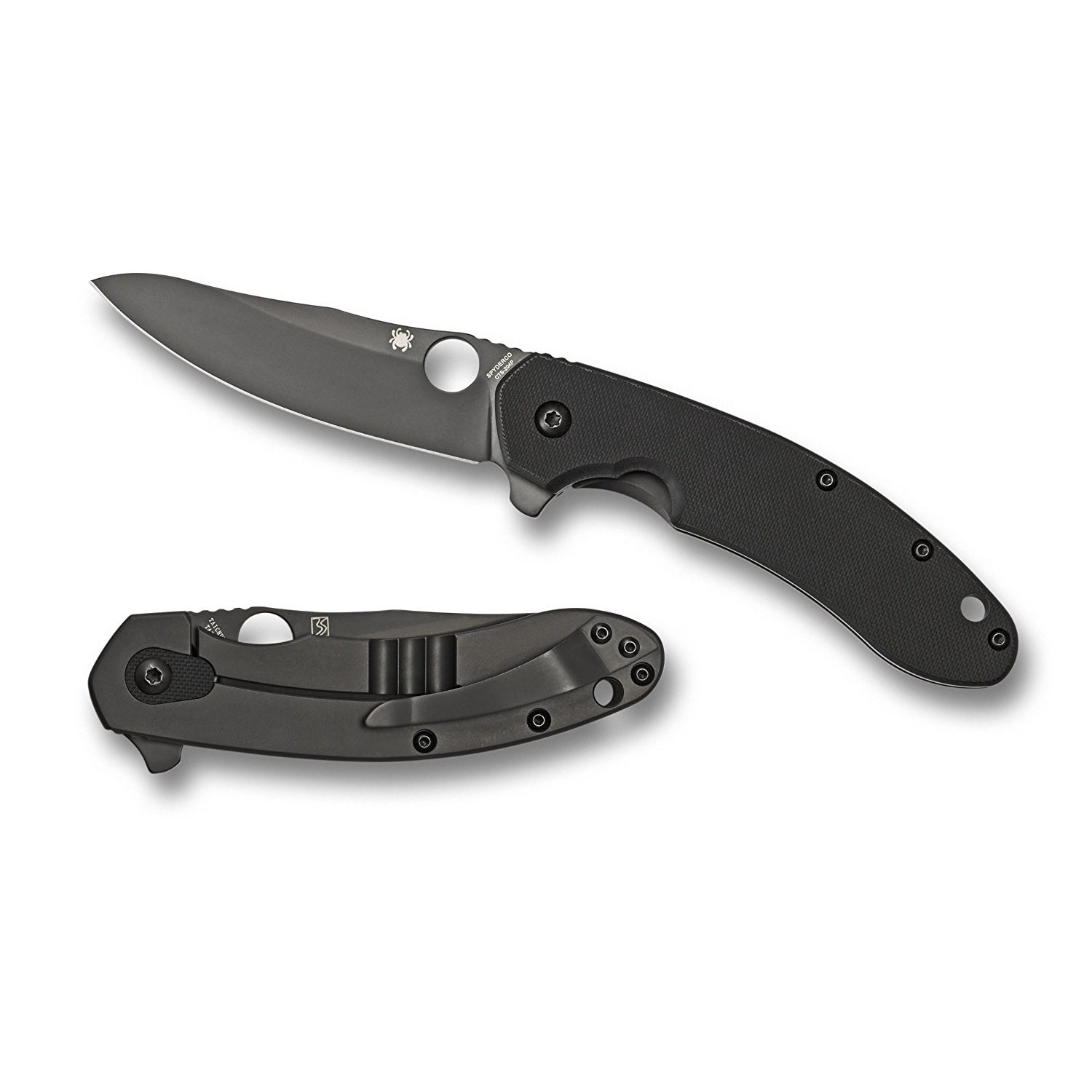Spyderco Southard G-10 Black/Titanium Plain Edge Knife