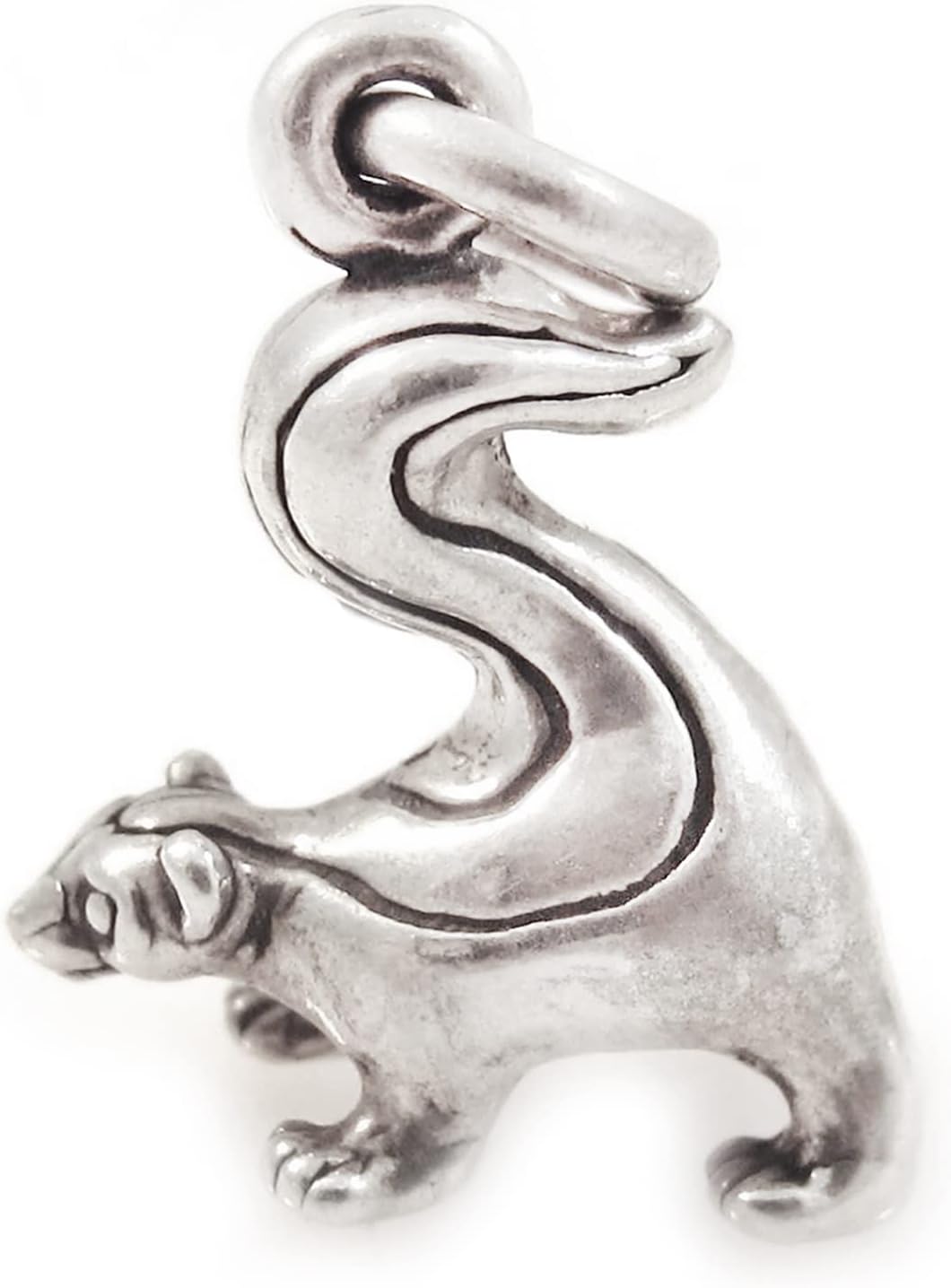 Skunk Animal 3D 925 Solid Sterling Silver Charm Pendant Bracelet Jewelry Making Supply