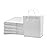 Prime Line Packaging White Paper Bags, Kraft Gift Bags with Handles for Small Business, Shopping, Take-out Goodies, Bistro, Boutique, Bulk, 10x6.75x12, 50 Pack