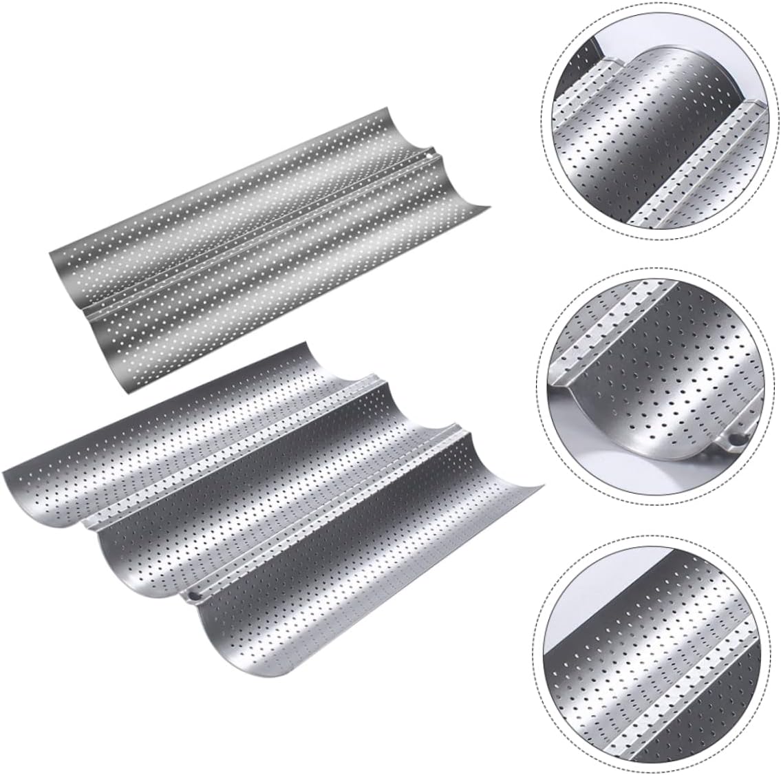 French Bread Baking Shelf Non-stick Perforated Baking Sheet Bread Supplies