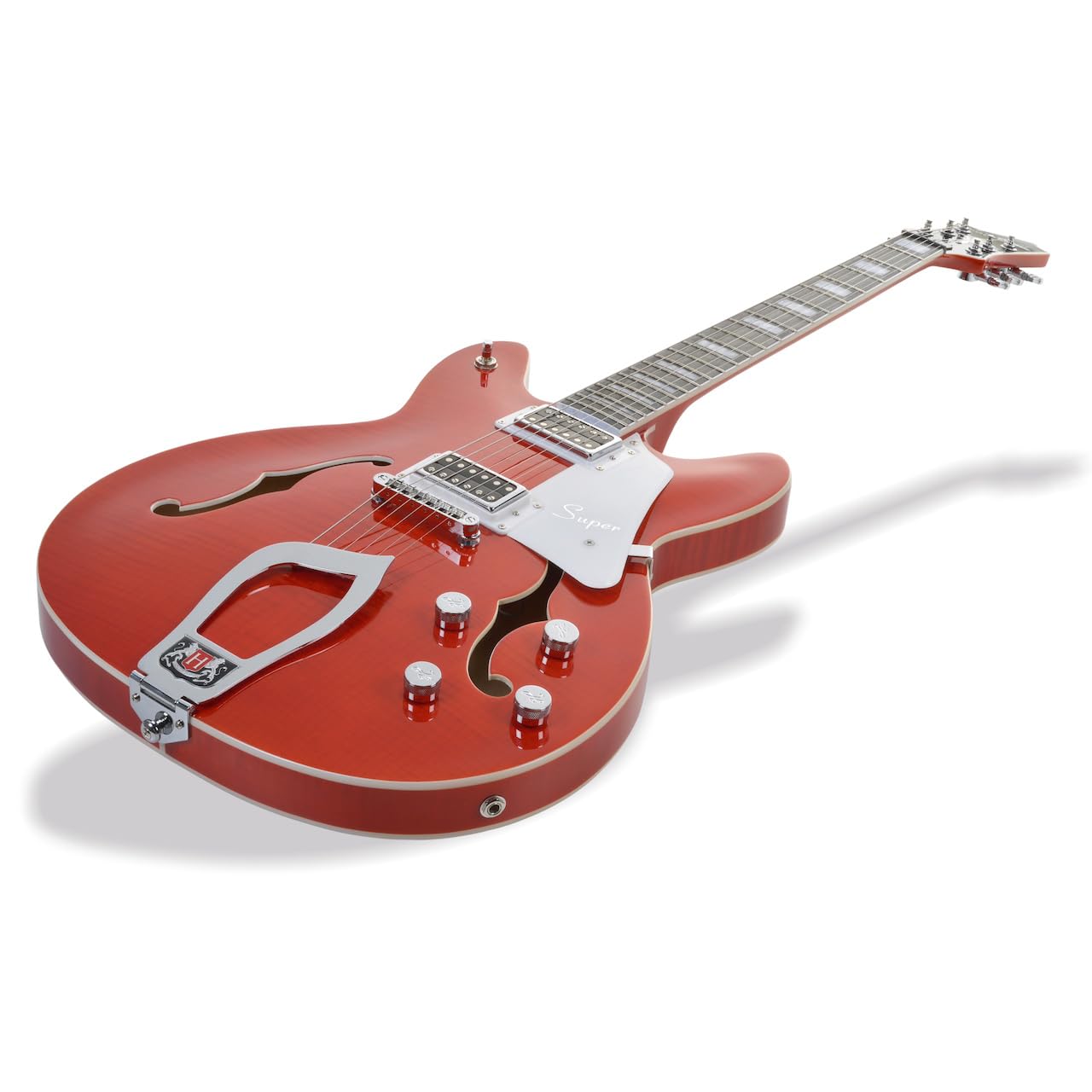 Amazon.com: Hagstrom SUVIK-MDE Super Viking Semi-Hollow Body
