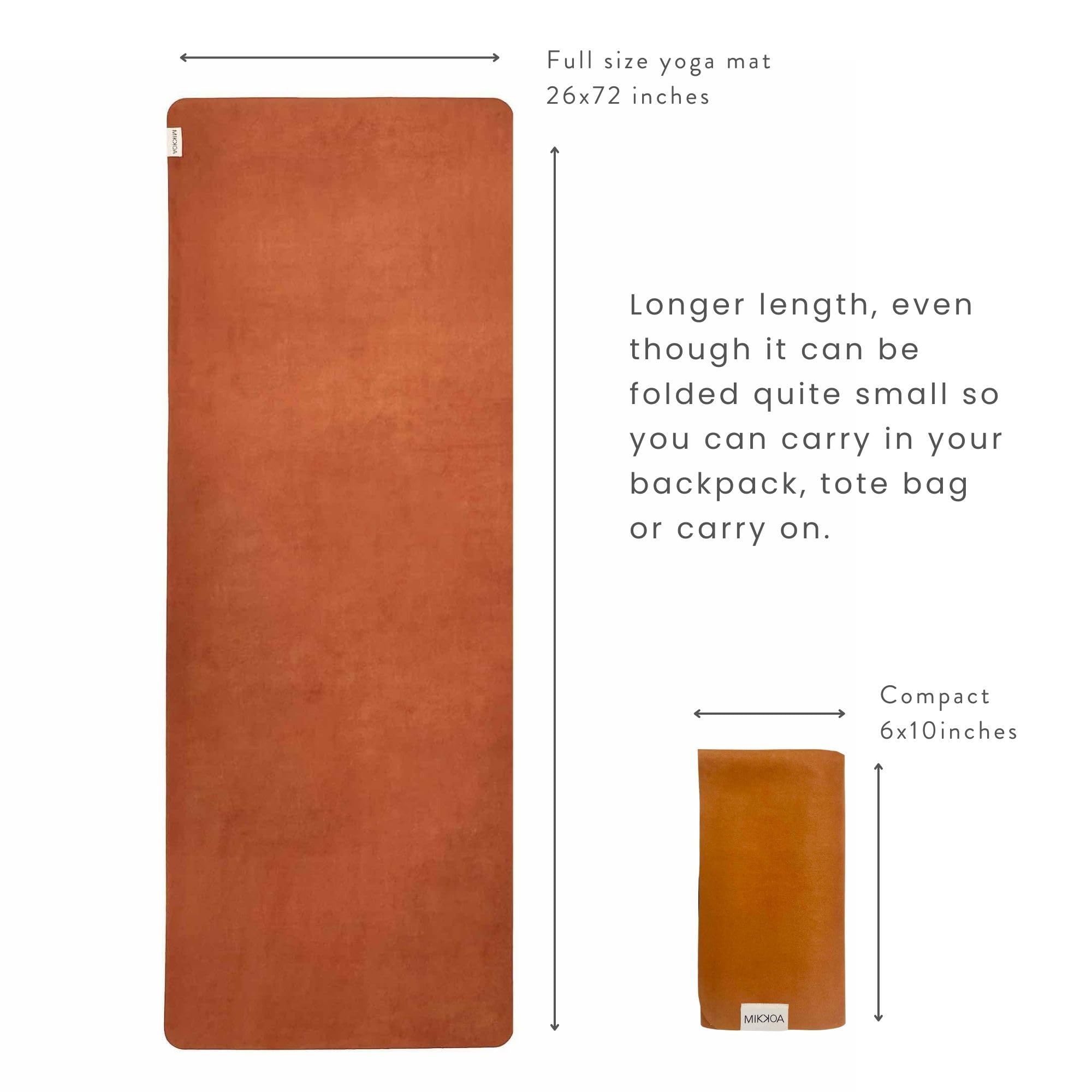 Tappetino da yoga da viaggio, 1,5 mm, pieghevole, leggero, per escursioni, ritiro, all'aperto, palestra, pilates, lavabile in lavatrice