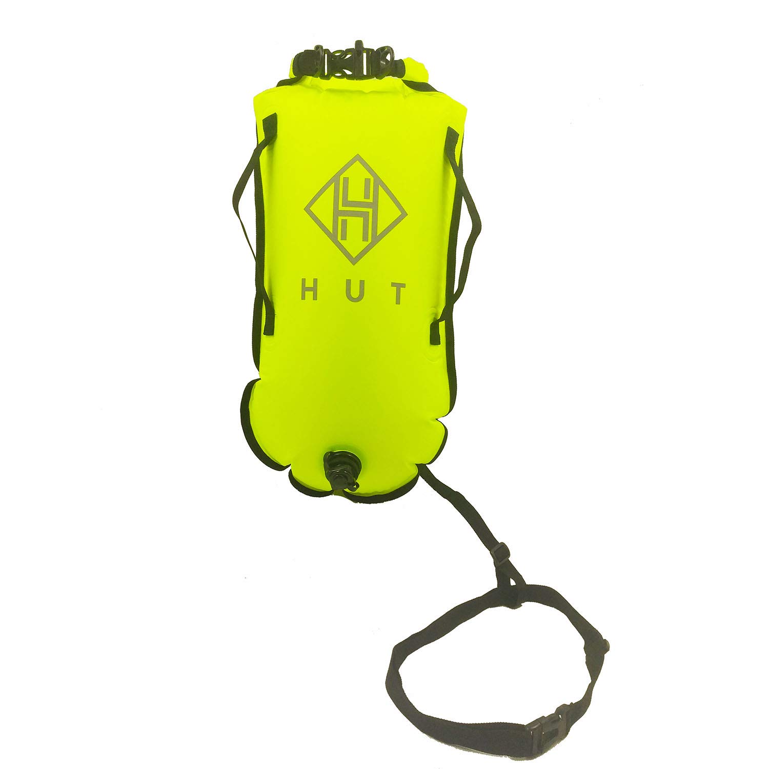 HUT Premium Swim Buoy Dry Bag 20L. Swimming Tow Float and Watertight
