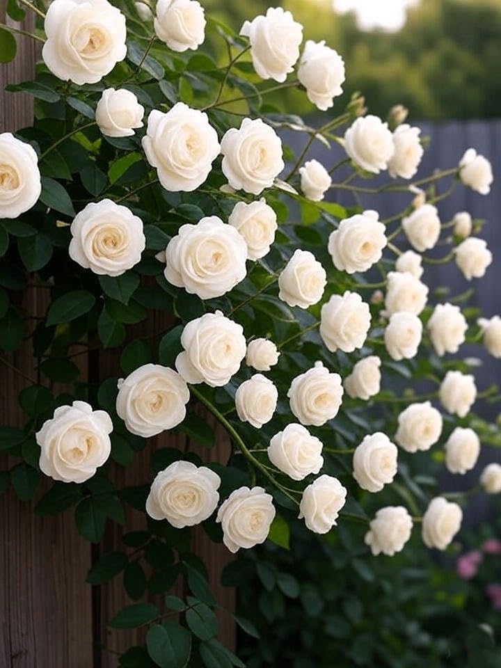 Image of Climbing Rose Hybrid Seeds Pack - Large Flowers- 70 Easy-to-Grow Seeds for Vibrant Blooms, Suitable for All Indian Climates (WHITE)