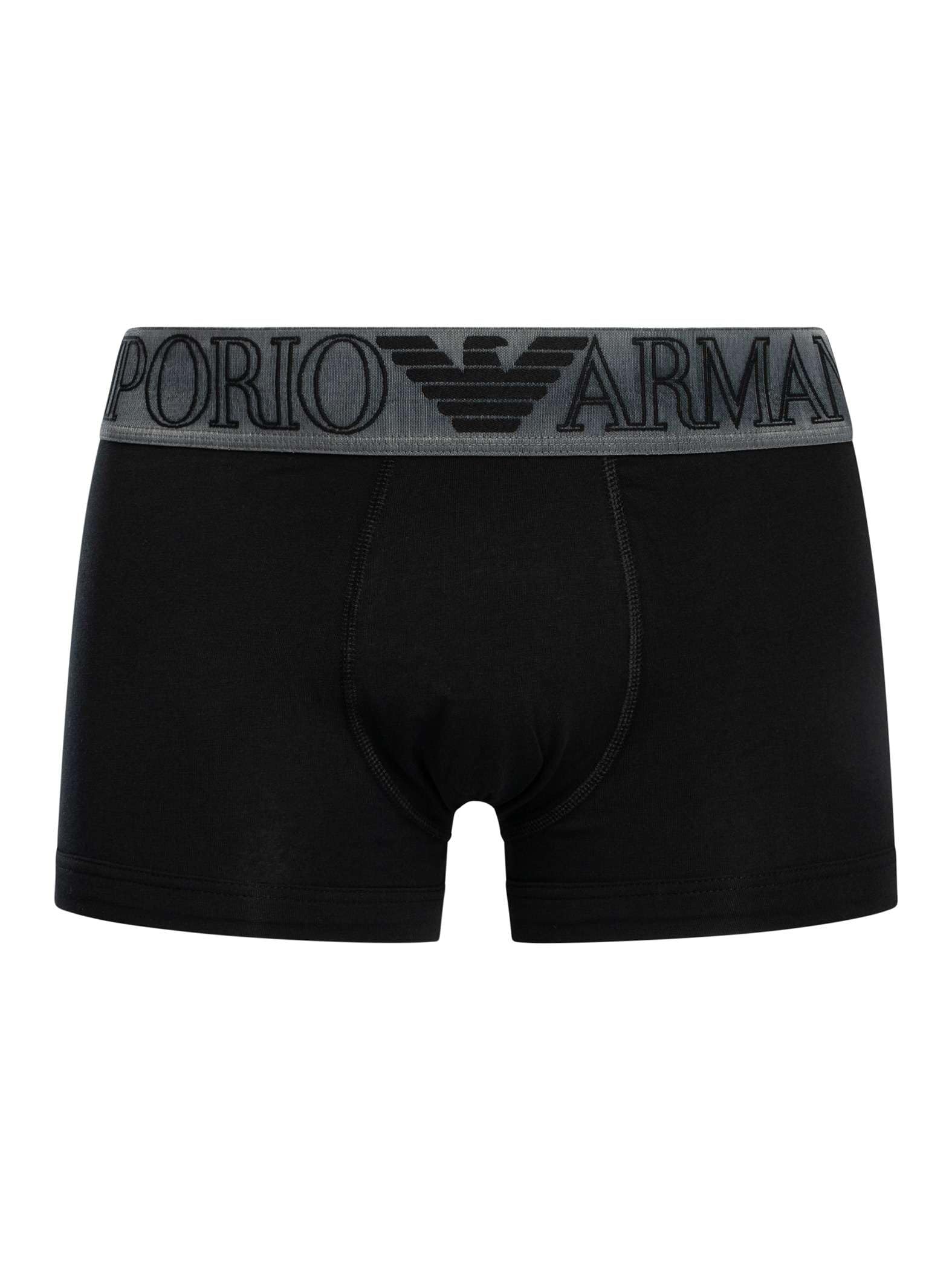 Emporio Armani Men's Black Organic Cotton Trunks
