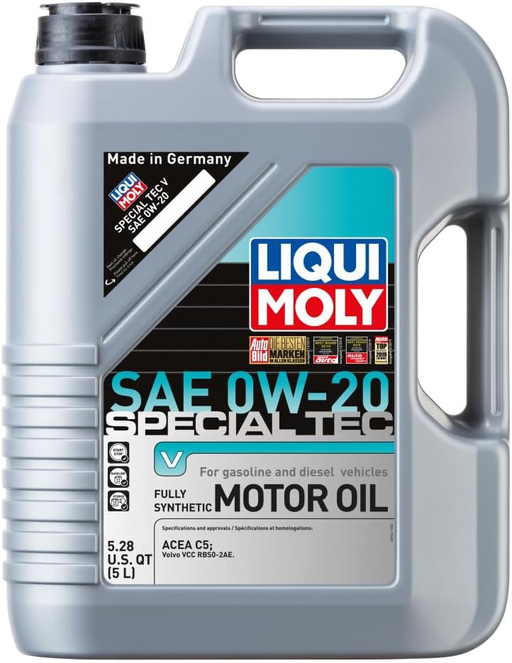 Liqui Moly Special Tec V SAE 0W-20 | Fully Synthetic Motor Oil | 5 Liter | SKU: 20200 | Pack of 4