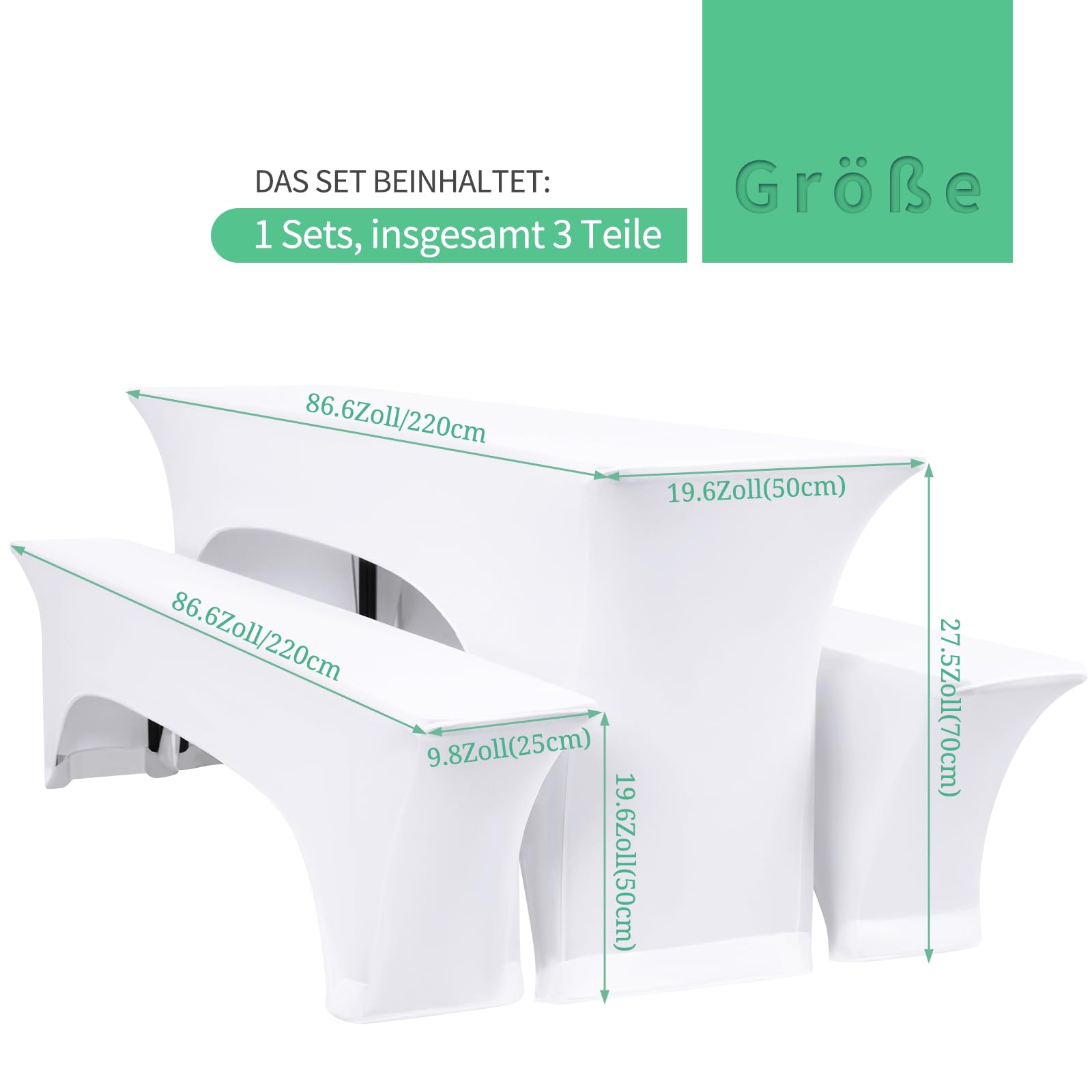 Bierbankset 220x50 bank 220x25 | Horeca Groothandel