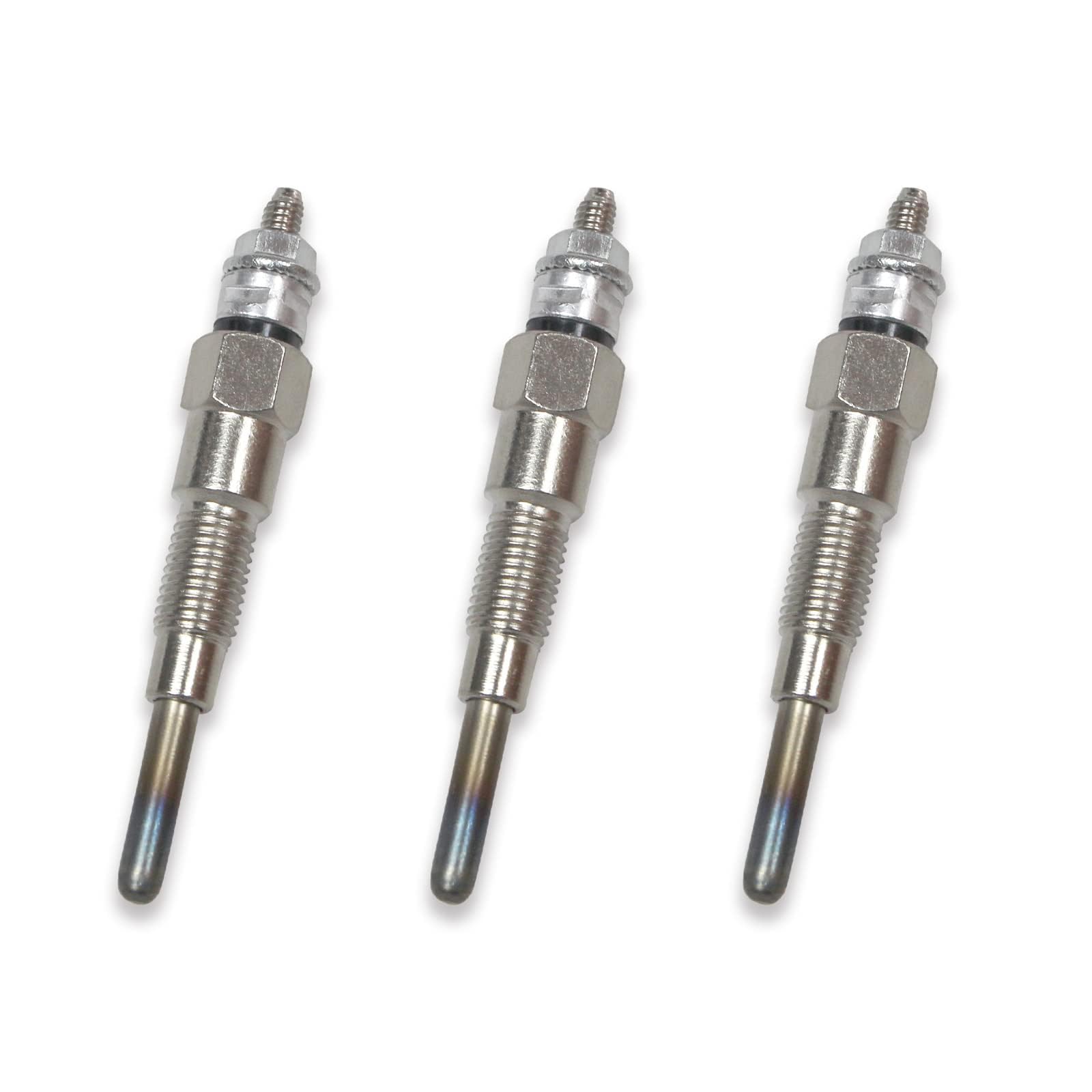 3 candele di accensione per riscaldatore diesel adatte per Kubota D722 D902 D905 D1005 D1105 V1505 V1305, trattore B1700D B1700E ZD326 ZD331, tosaerba BX1800D BX1830D, 168511 6551