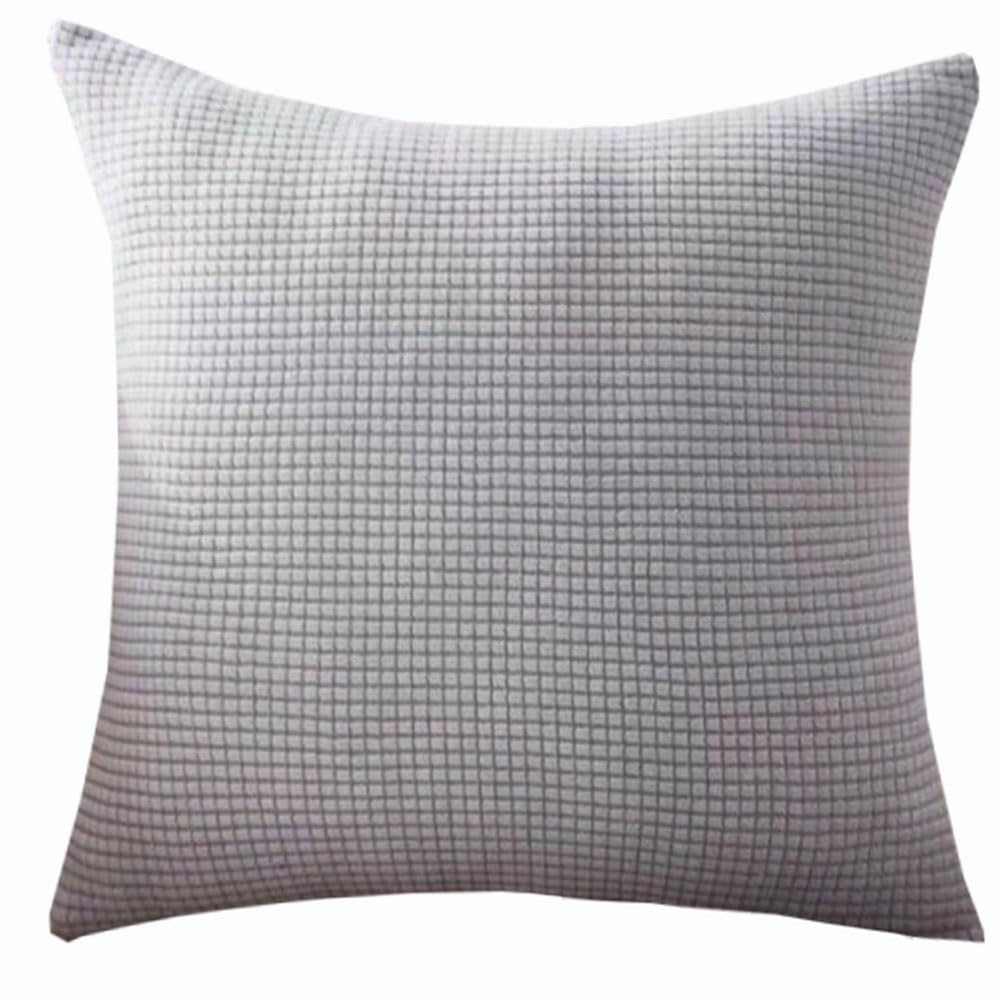 Swj-Swjssb Light Grey Super King Size Pillow Cases,Square Extra Large Cushion Covers 90X90,70X70,80X80 Cm Soft Stretch Pillow Cover With Invisible Zipper Decorative Pillowcases For Sofa Couch(,40X40 Cm (1Pc))