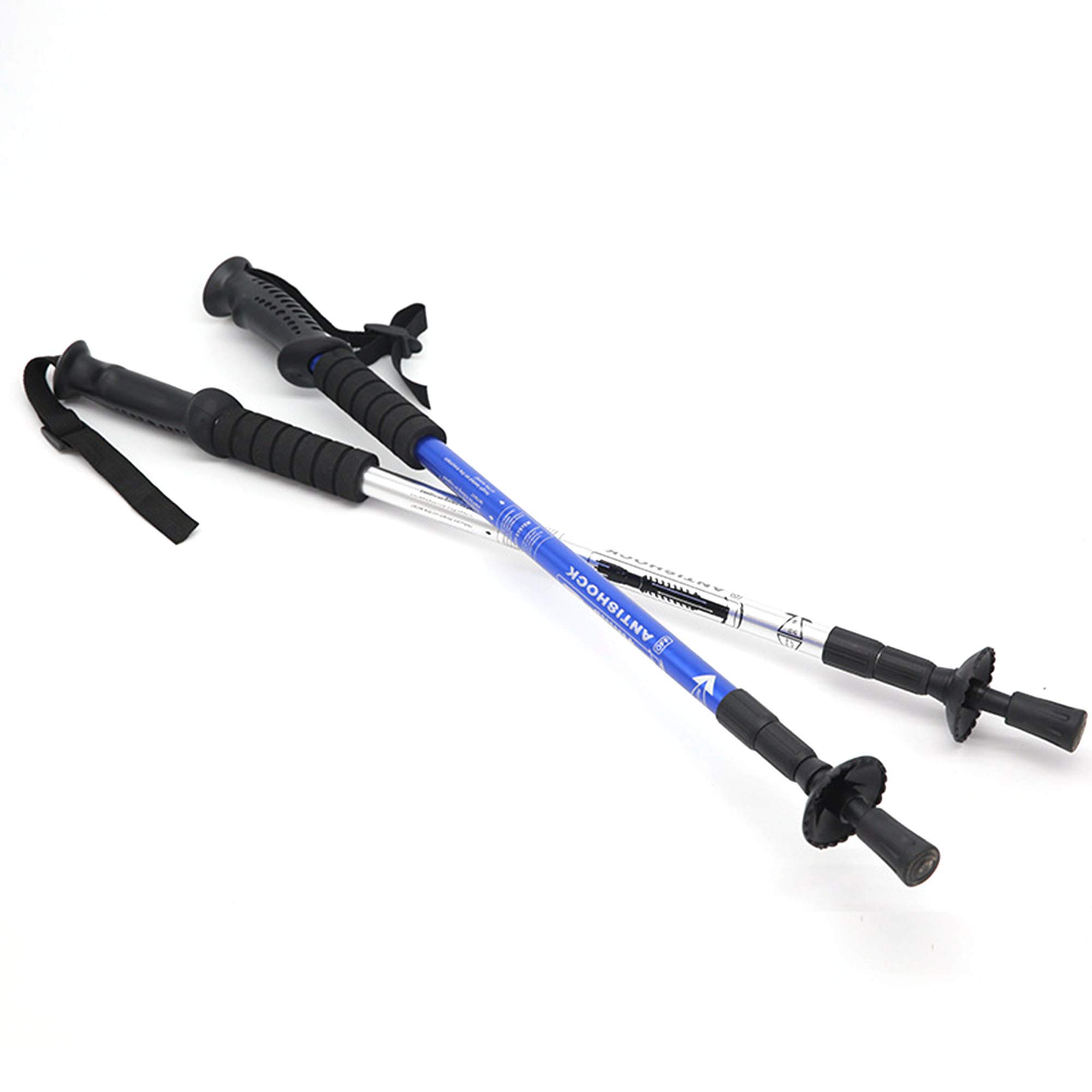 Externer Quick Lock Trekkingstock - 1 Paar Ultraleichter Wanderstock Nordic Walking Stick Crutch