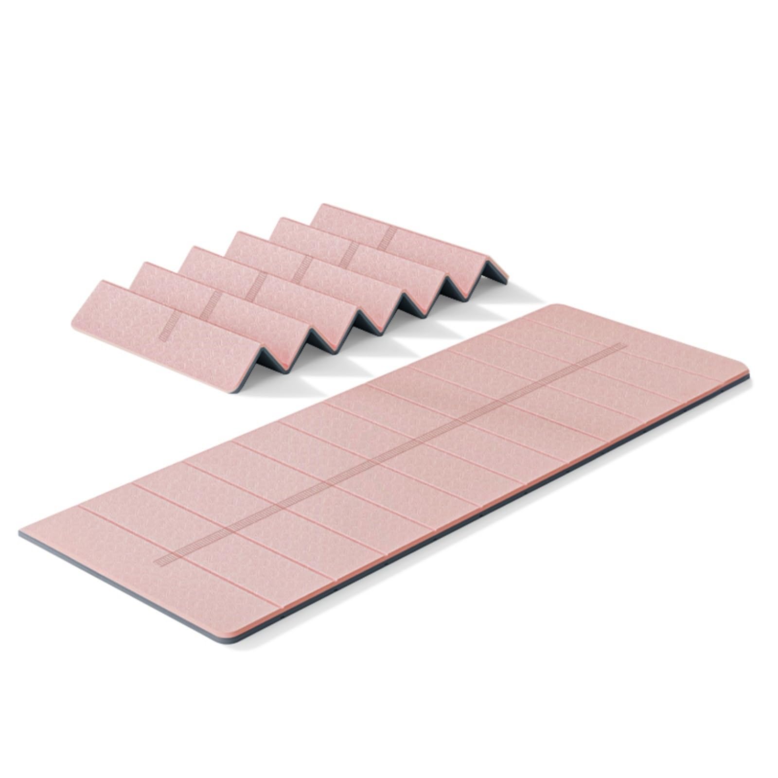 Doblar Esterilla De Yoga Multifuncional LíNea de ElastóMero TermopláStico AlineacióN Colchoneta Antideslizante and Pilates Gimnasio Estiramientos Hombre/Mujer
