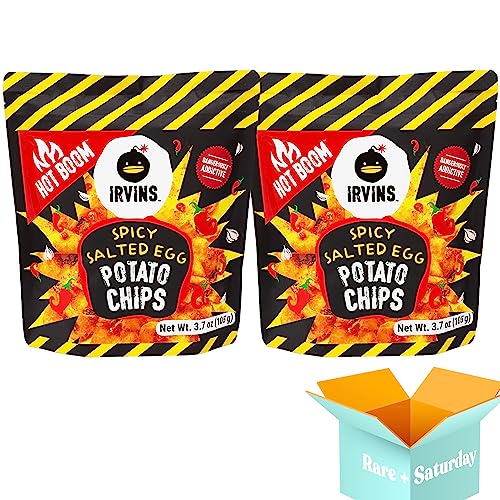 Irvins Salted Egg Potato Chips - Hot Boom Spicy (2-Pack)