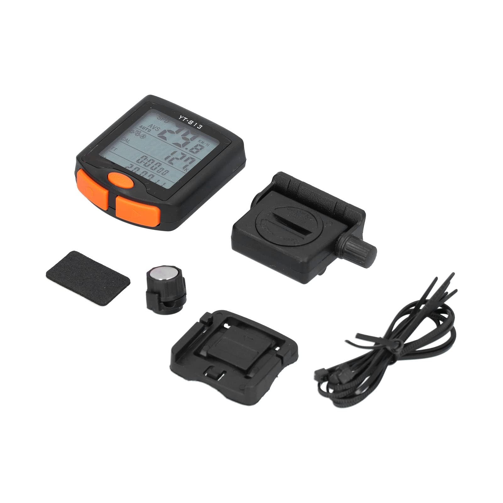 Ejoyous Computer da Bicicletta Digitale, Tachimetro per Bicicletta Wireless Impermeabile con Display Retroilluminato a LED, Tachimetro Automatico per Bicicletta con Supporto, Sveglia