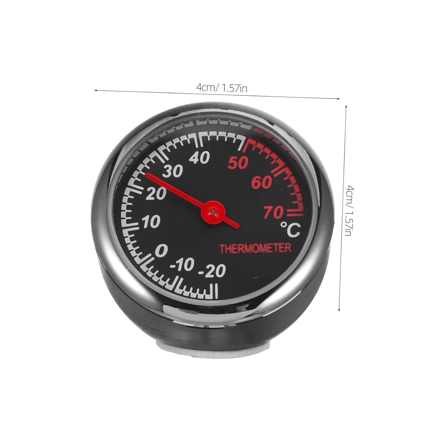 SOLUSTRE Car Dashboard Decorations Automotive Thermometer Luminous Clock Easy to Install Car Vent Thermometer