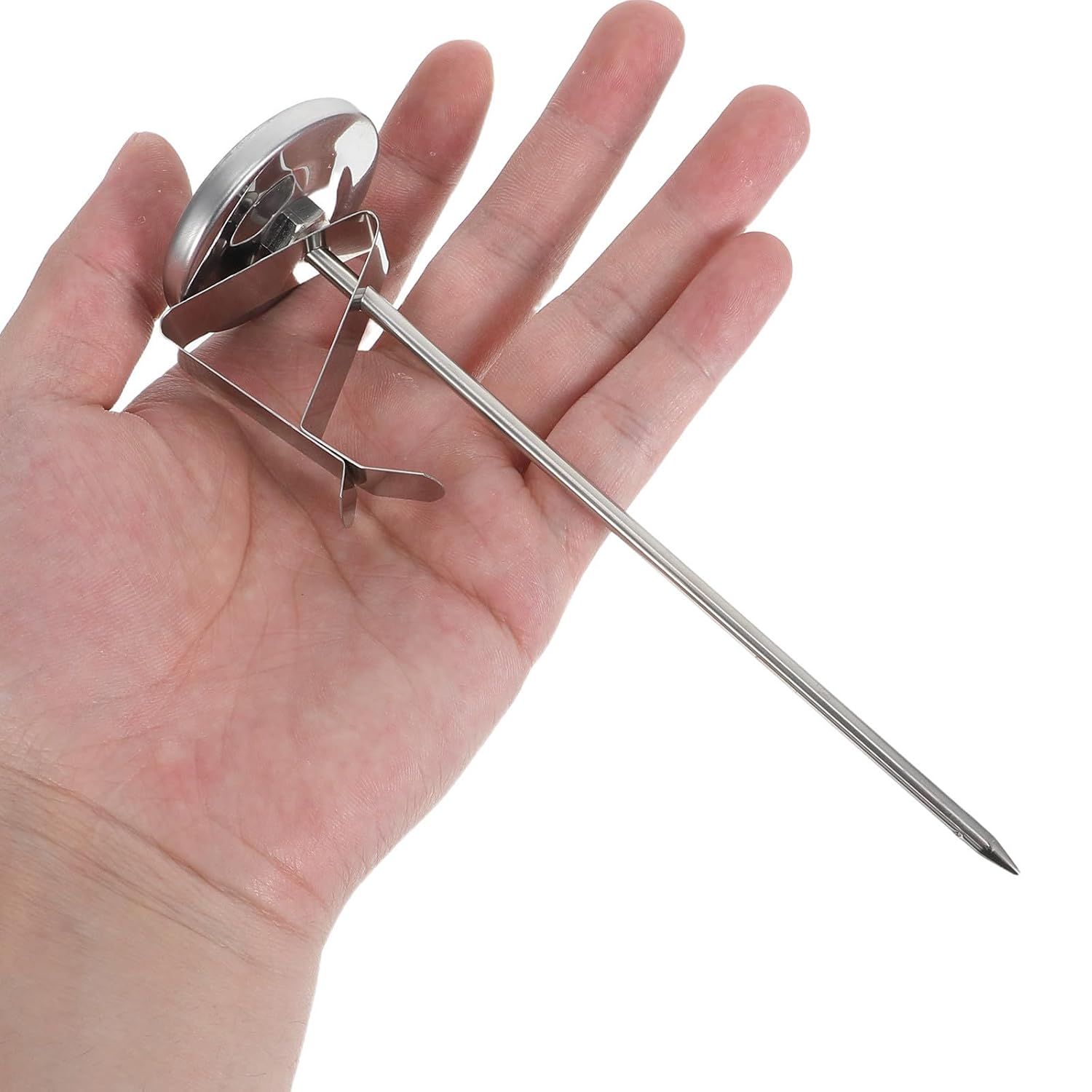 Candy Thermometer with Pot Clip, Stainless Steel Long Probe