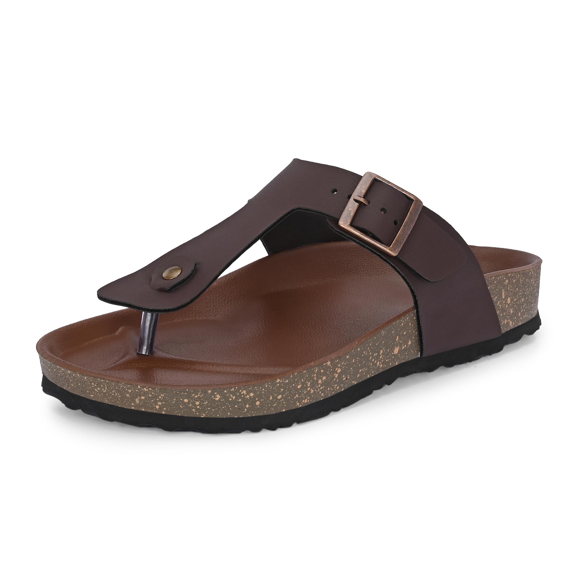 Men's Cushion Sliders/Slippers | PU Padding on the Footbed | Bounce Back Technology | Comfortable & LightWeight | Waterproof & Everyday Flip Flops for Gents (7314)
