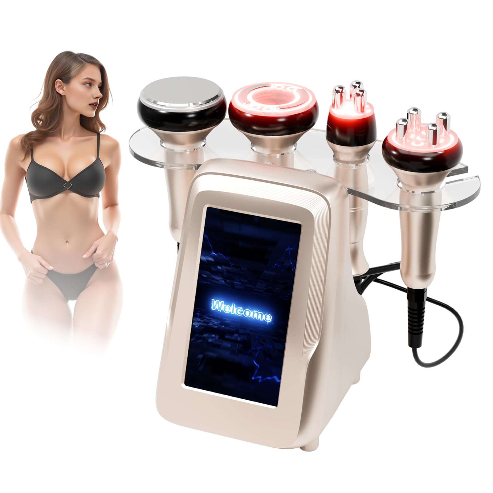 Photo 1 of Body Massager Machine Body Multifunctional Beauty Machine Cellulite Device, White