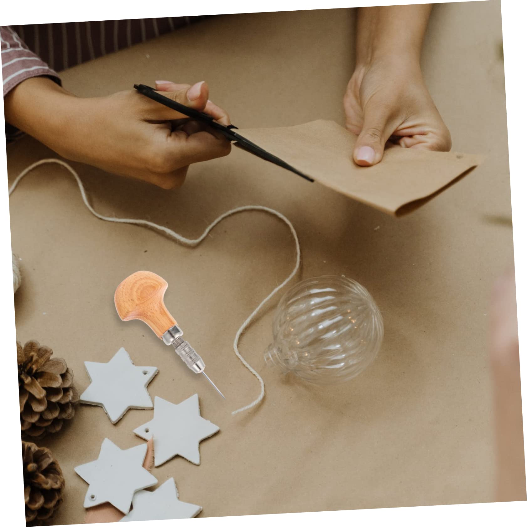 IWOWHERO 9 Sets Head Pin Vise Jewelry Drill Kit Chuck Pliers Beading Needles Jewelry Making Tool Watchmaking Tool