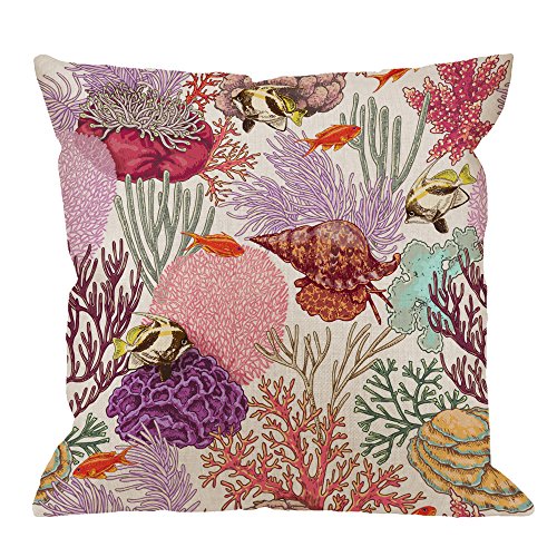 HGOD DESIGNS Coral Pillow Covers,Decorative Throw Pillow Underwater Natural Elements