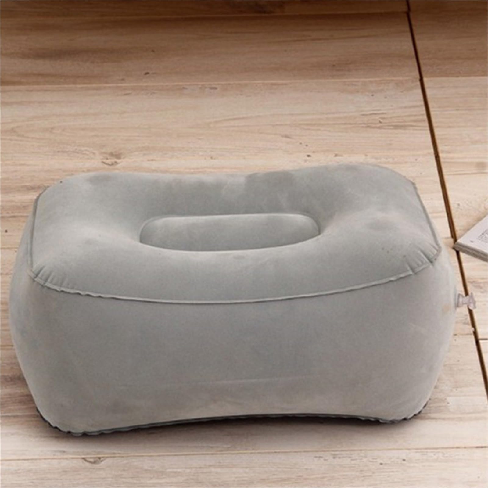 Reposapiés Avión Reposapiés Inflable for Oficina, Almohada Inflable for reposapiés de avión, reposapiés de Viaje, Taburete reclinable, cojín de relajación for Vuelo(Purple)