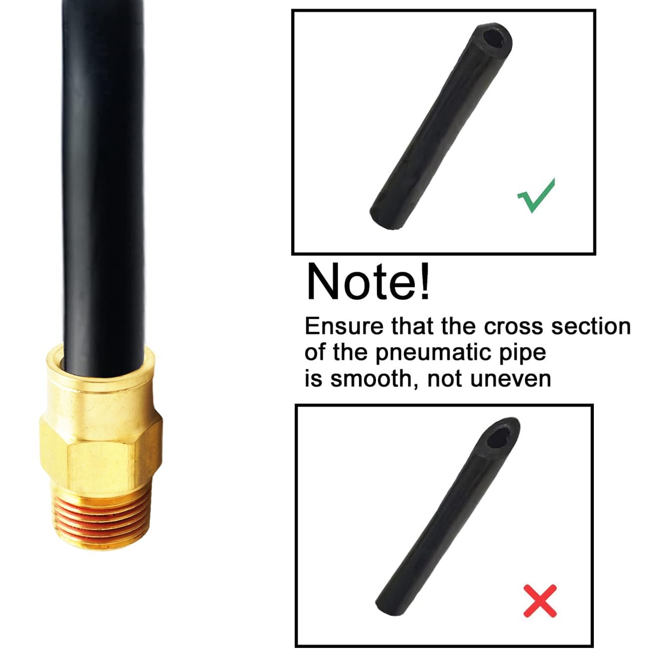 Conectores de presión, 1/4" de diámetro exterior del tubo x 3/8" NPT macho, latón, conectores de aire DOT, conectores para líneas de aire, conectores para mangueras de aire, conectores rápidos para