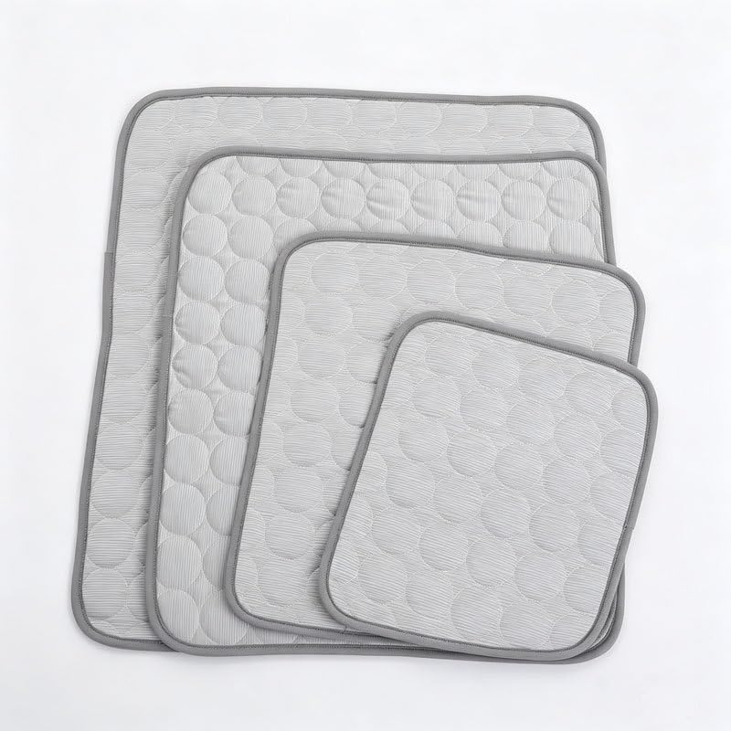 LIRHIQYGF Cooling mats for cats and dogs, cooling pads for pets, cooling sleep mats. (CWD-Grey-L（70CM*55CM）)