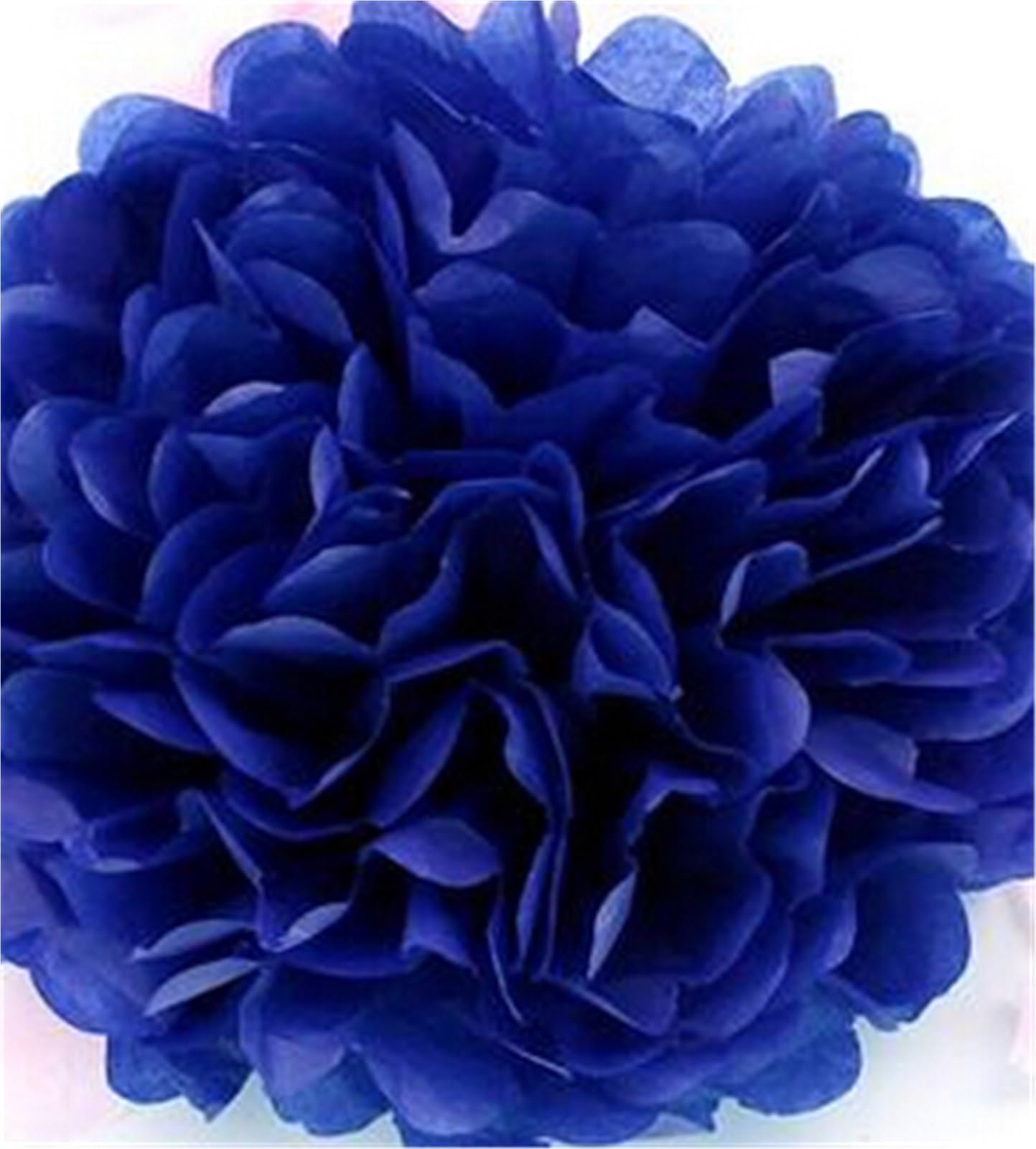 Paper Pom Poms 1pcs 4inch (10cm) Pompon Tissue Paper Pom Poms Flower Balls Home Decoration Party Supplies Wedding Balls(Blue)
