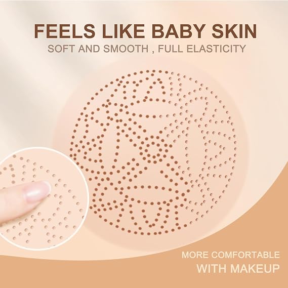 Mushroom Head Air Cushion CC Cream,CC Cream Foundation with Mushroom Head,Liquid Foundation Mushroom,Makeup Base Mushroom Head,Natural Moisturizing Full Coverage Foundation,Natural Beige