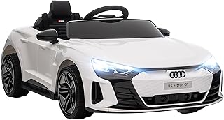Aosom Licensed Audi RS e-tron GT 12V Ride On Car Truck for Kids, Electric Car Ride On Vehicle w/Parent Remote Control, Music, Lights, for Toddlers, White