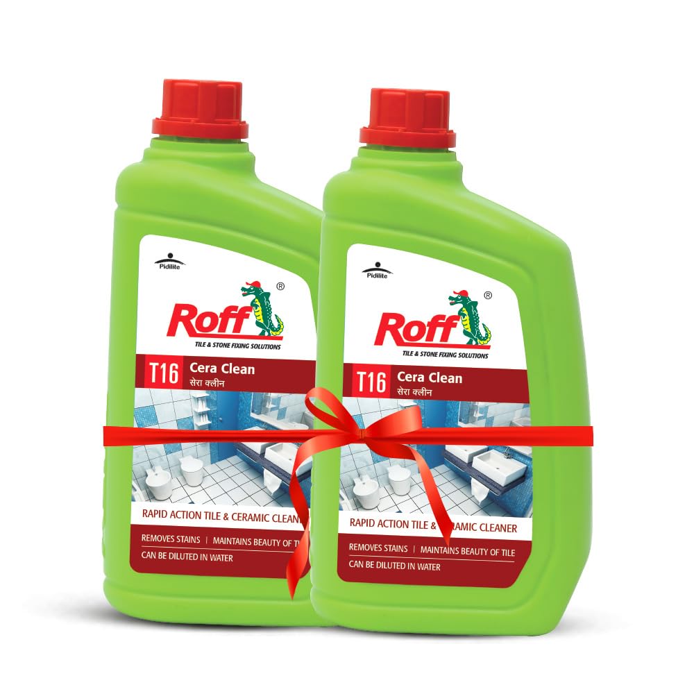 Pidilite T16 Roff Cera Clean Professional Tile, Floor and Ceramic Cleaner, Multisurface Floor and Tile Cleaner, Removes Stubborn Stains (500 ml) Pack of 2 (B0CWTVSJHK) Amazon Price History, Amazon Price Tracker