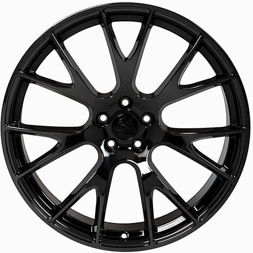 Miniatura 2 de OE Wheels DG15 Llanta de 20 pulgadas para Hellcat Style 5x115 20x10 Negro Brillante - Hollander 2528 (1)