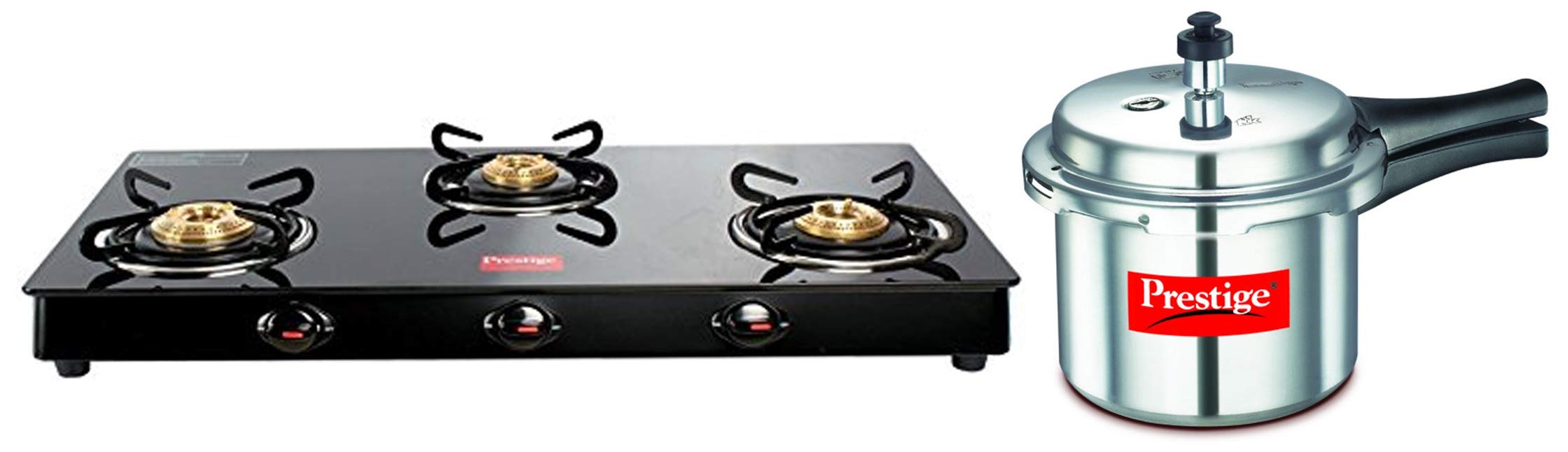 Buy Prestige Royale Special Glass 3 Burner Stove & Popular Aluminium