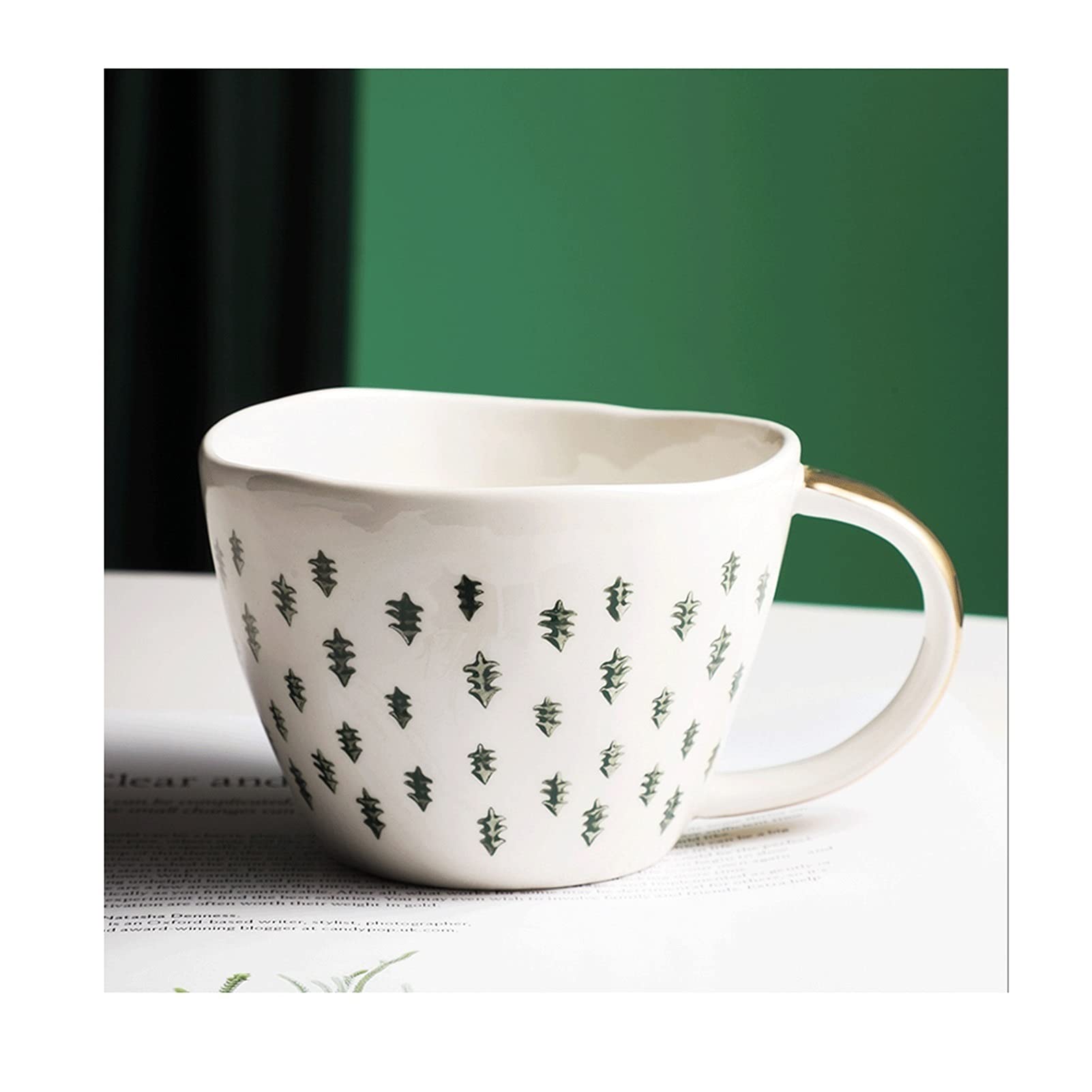 Kaffeetasse, Teetasse, Retro-Keramik-Teetasse, Phnom Penh, unregelmäßiges Frühstück, Haferflocken, Becherboden, glatt (A)