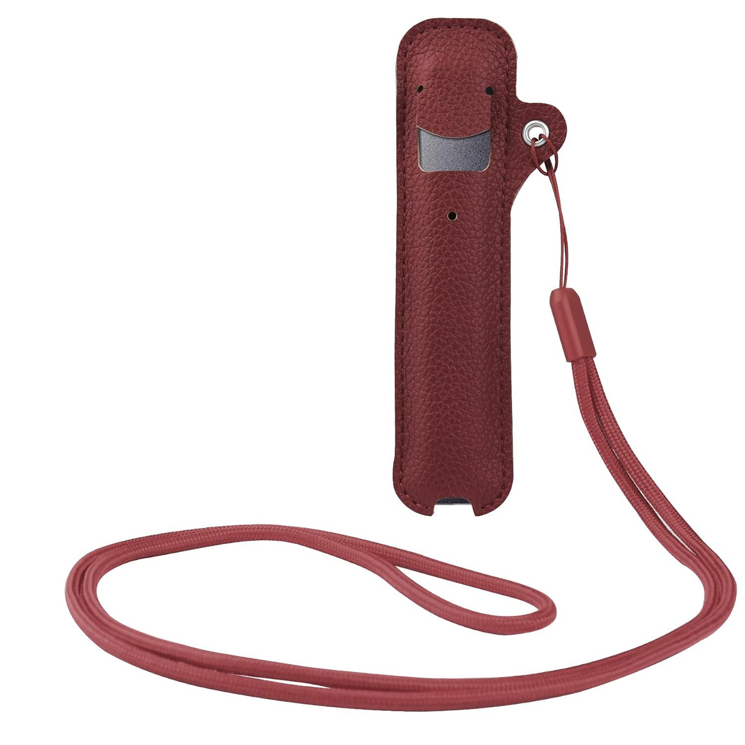 Ruifengsheng Leather Case For Juul Holder Long Lanyard Necklace