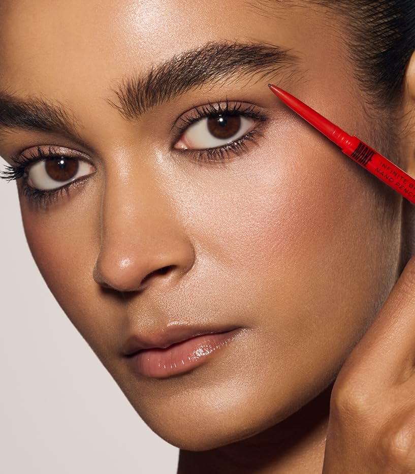 Image of MAKE Beauty Nano Brow, Micro Eyebrow Pencil. Long-Lasting Smudgeproof Eye Brow Makeup for Hairlike Lines. Precision Liner for Natural-Looking Eyebrows - Shade, Cool Brown