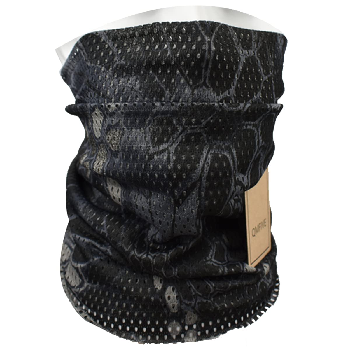 QMFIVE Tactical Airsoft al Aire Libre Ninja Hood Kryptek Camuflaje Flexible Máscara Protectora de Cara Completa