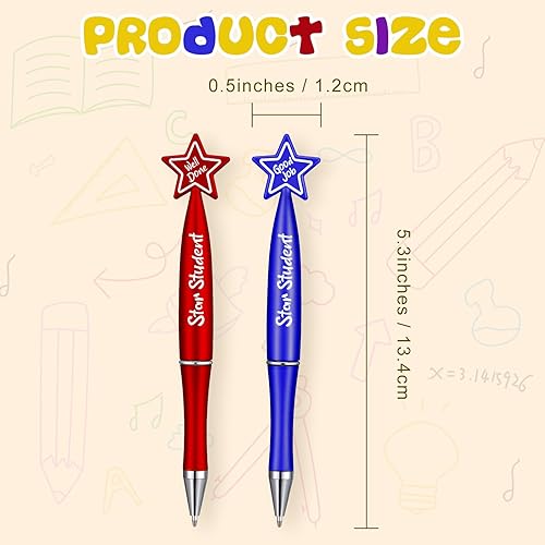 Miniatura 2 de Tenceur 32 bolígrafos de estrella para estudiantes, bolígrafos con cita motivacional a granel, regalos de agradecimiento para profesores, regalo de