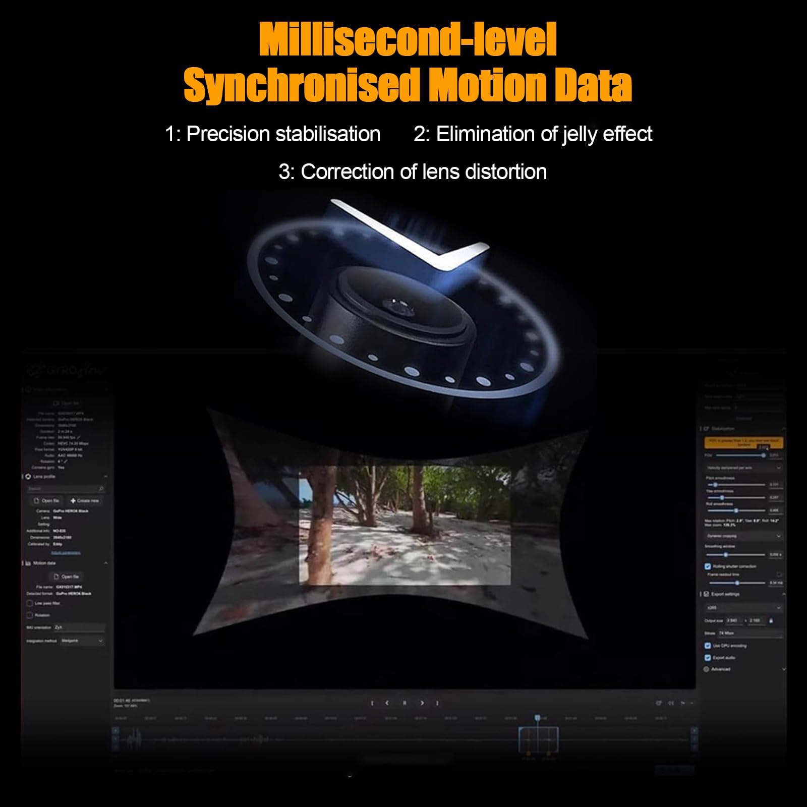 Box Stabilizzatore per Fotocamera con Giroscopio, Stabilizzatore Video Anti-Vibrazione con Oltre 35 Ore di Autonomia - Attacco Hot Shoe, Struttura in Alluminio per Smartphone e Action Camera