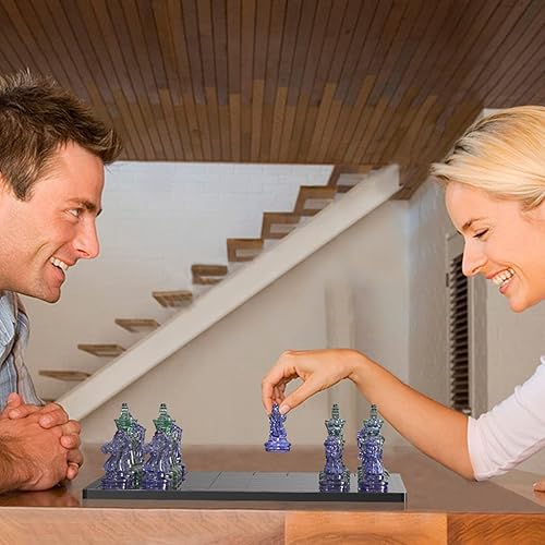 Miniatura 5 de Molde de resina epoxi de ajedrez 3D hecho a mano, molde de piezas de ajedrez de cristal UV, molde epoxi para decoración del hogar, molde de