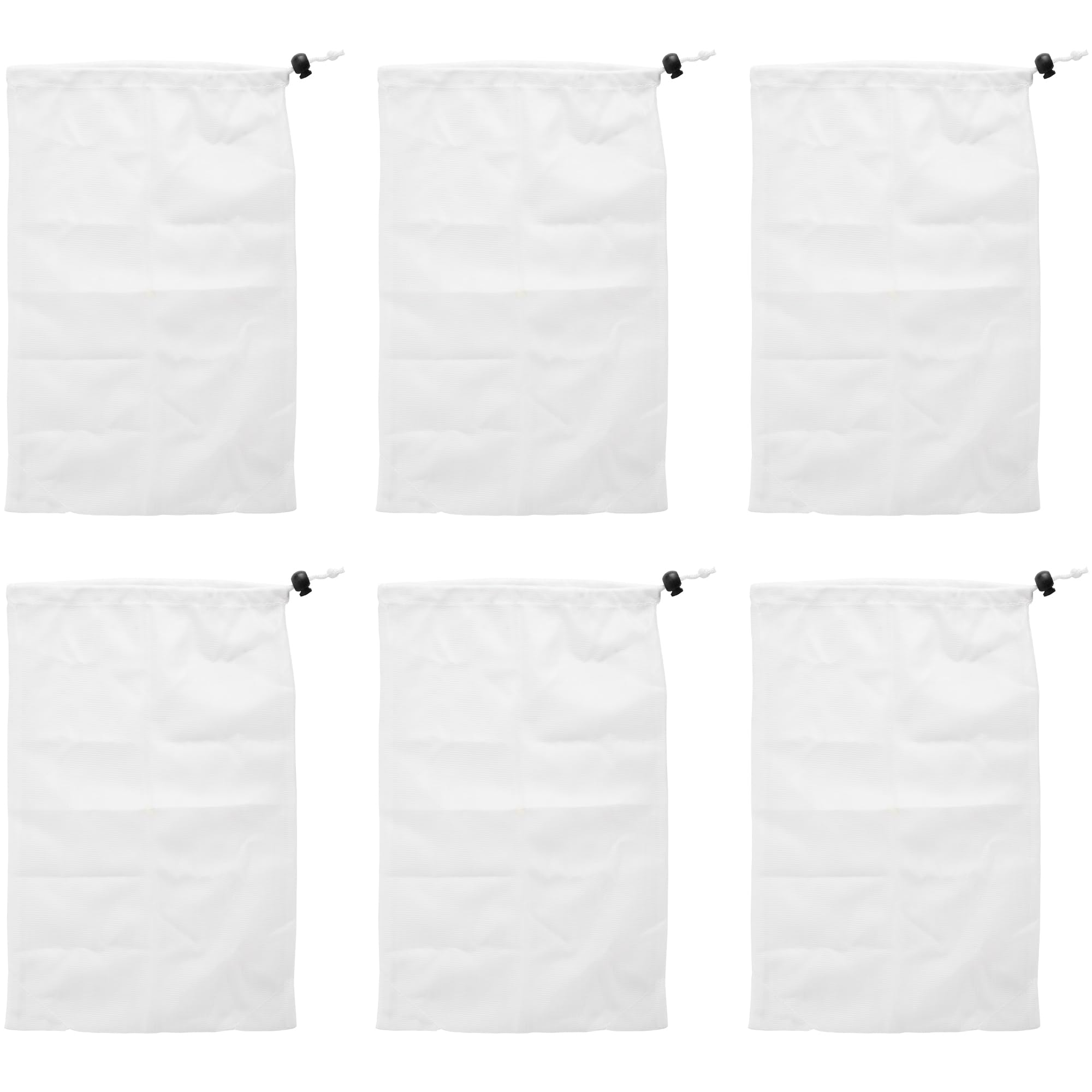 BlueStarsUltra Durable R201718 Vacuum Pool Cleaner Mini Fine Mesh Bag 12 x 9” with Pull-N-Lock Cord Exact Fit for Pentair Rainbow Mini Vacuum Model 204 - Pack of 6